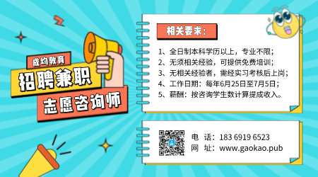 招聘志愿填报咨询师